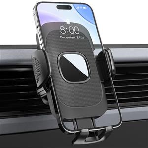 Estralia Porta Cellulare Auto, Presa Aria Supporto Telefono Auto, 360° Regolabile Porta Telefono Automobile, Gancio Super Stabile, Rilascio con un Clic, per iPhone, Samsung, Cellulare da 4.0''-7.0''