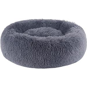 BVAGSS Soft Cuscini Letti Letto per Animali Rotondo Caldo Morbido soffice Peluche Sleeping Sofa per Gatti e Cani XH034 (Diameter:70, Dark Grey)