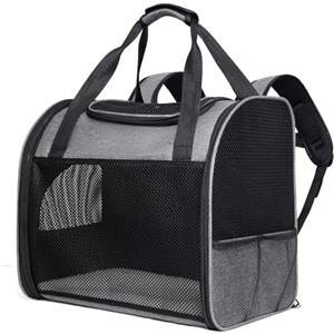 Aidiyapet Trasportino per Cani e Gatti, Pieghevole, Per cani e gatti fino a 8 kg, Zaino da Viaggio per Animali Domestici