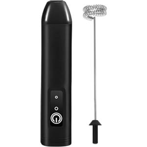Ocastuted Montalatte portatile, ricaricabile tramite USB, frusta portatile per cappuccino, latte, cappuccino, caffè, cioccolata calda, bevande a base di latte, cucina e casa