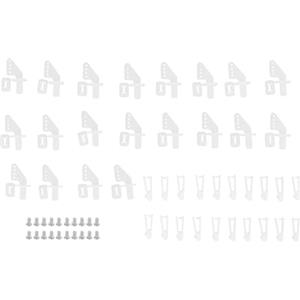 Zerodis Accessori Aeronautici Modello, 20 Set Kit Forcella per Corna di Controllo a 4 Fori Angolo del Timone Kt per Aeroplano Rc Schiuma Ad Ala Fissa Giocattoli Modello Aereo