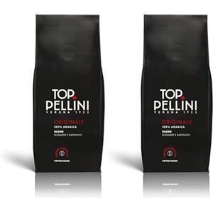 Pellini Top Originale - Caffè in Grani 100% Arabica, Miscela Pregiata dal Gusto Fine e Sofisticato per un Espresso dal Piacere Autentico Italiano, 200g (Confezione da 2)