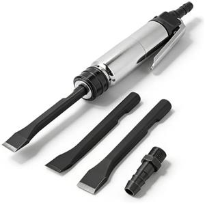 Candeon Scalpello Pneumatico Kit, Dritto Martello Scalpellatore Pneumatico,6500BPM,420 L/Min, Compatto Martello Demolitore Pala Scalpello Ad Aria Compressa Con 2 Scalpelli Per Taglio, Raschiatura Demolizione