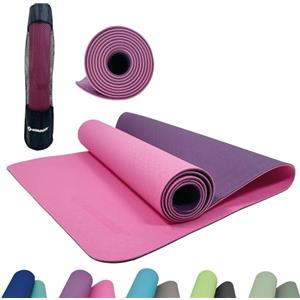Schildkröt Fitness Tappetino Yoga 4 mm Bi-color, Viola/Rosa, in una Borsa
