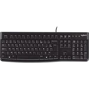 Logitech K120 Tastiera Cablata Business ‎per Windows/Linux, Layout ‎Olandese-Belga Azerty, Nero