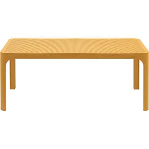 Nardi Tavolino Net Senape - Design Unico, 100x60 cm, Resistente agli UV e Riciclabile