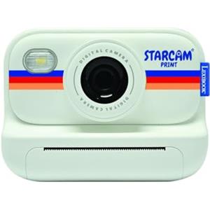 Lexibook, STARCAM Print HD, fotocamera con stampante istantanea, foto, video, selfie, musica, funzioni di gioco, kit di personalizzazione e scheda SD da 32 GB inclusa, bianco, DJ165