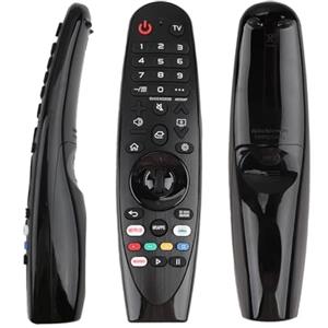 Hugwait Telecomando per LG Smart TV Universale, Magic Remote AN-MR20GA /19BA/18BA/650A/AKB75855501, Telecomando Compatibile con LG Smart, HD, LCD, LED, HDTV, UHD, OLED, 3D, 4K (NO Funzione Vocale e Puntatore)