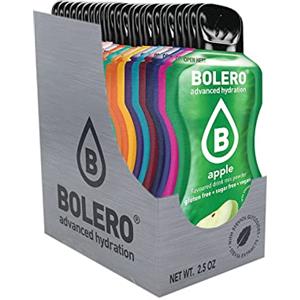Bolero Drink 48 Bustine 3 grammi mix 3 gr Gusti Diversi Assortimento alla Frutta Preparato Polvere Solubile Per Bevanda Fresca in Acqua Prodotto, 144 grammi dolcificato stevia, 1.0 unità
