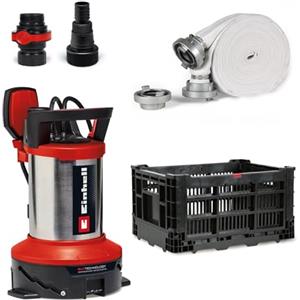 Einhell GE-DP 7535 - Elettropompa sommersa per acque scure e chiare, 750 W, portata max 18500 L/h, profondità max 7 mt