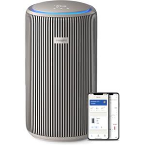Philips PureProtect 3200 Series: Purificatore d'aria Intelligente, Filtro HEPA e a Carbonio Attivo, CADR 500 m³/h per spazi di 130 m², ultra-silenzioso ed efficiente energeticamente (AC3210/12)