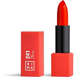 3INA MAKEUP - The Lipstick 241 - Rosso Corallo - Rossetto Matte - Alta Pigmentazione - Rossetti Cremosi - Profumo di vaniglia e custodia magnetica - Lucido e Mat - Vegan - Cruelty Free