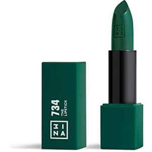 3INA MAKEUP - The Lipstick 734 - Verde Bottiglia - Rossetto Matte - Alta Pigmentazione - Rossetti Cremosi - Profumo di vaniglia e custodia magnetica - Lucido e Mat - Vegan - Cruelty Free