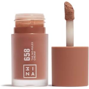 3INA MAKEUP - The No-Rules Cream 658 - Blush Liquido Marrone Chiaro - Blush in Crema con Olio di Mandorle - Blush per Occhi Labbra e Guance - Blush dalla Finitura naturale - Vegan - Cruelty Free