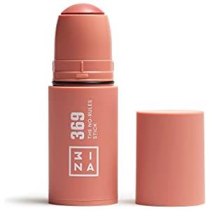 3INA MAKEUP - The No-Rules Stick 369 - Rosa Marrone - Blush in Crema Con Acido Ialuronico - Per Occhi, Labbra e Guance - Finitura Naturale - Vegan - Cruelty Free