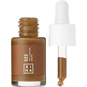 3INA MAKEUP - The Custom Drops 523 - Marrone - Fondotinta in Gocce - Goccioline Pigmentate - Schiarenti e Scurenti - Lunga Tenuta - Aggiustano il Fondotinta - Vegan - Cruelty Free