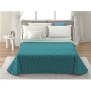 MAXIME MAISON Trapunta Matrimoniale Primaverile Double Face, Copriletto Matrimoniale Mezza Stagione Realizzato in Italia, Trapuntino Leggero Matrimoniale (100 gr/mq) in Morbida Microfibra di Alta Classe