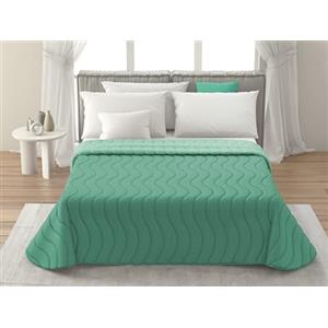 MAXIME MAISON Trapunta Matrimoniale Primaverile Double Face, Copriletto Matrimoniale Mezza Stagione Realizzato in Italia, Trapuntino Leggero Matrimoniale (100 gr/mq) in Morbida Microfibra di Alta Classe