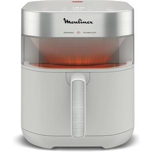 Moulinex Easy Fry Infrared, Friggitrice ad Aria 7L, Doppia Resistenza, Riscaldamento 2 Volte Più Veloce, Cottura Rapida, Lavabile in Lavastoviglie, Finestra di Osservazione, Colore Bianco, EZ831G