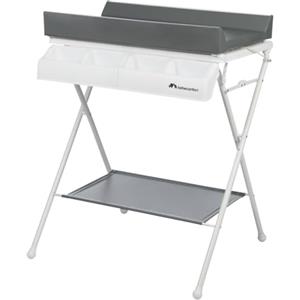 Bebeconfort Bellis - módulo de baño y cambiador plegable, Bagnetto e fasciatoio 2 in 1, Pieghevole e facile da riporre, Più vani portaoggetti, Materassino per vasca e fasciatoio, Mineral Gray