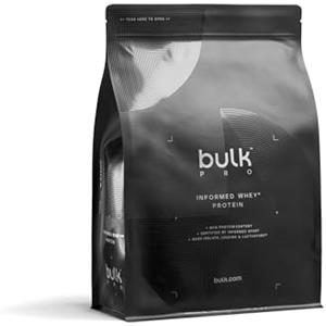 Bulk Informed Whey Protein, Frullato proteico con aggiunta di enzimi digestivi, Vaniglia, 2.27kg, 75 porzioni