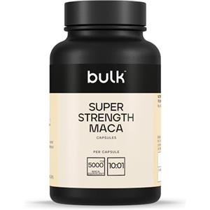 Bulk Maca Superpotente in Capsule 5000mg, 5000 mg, radice di Maca peruviana, resistenza, 90 Capsule, 90 porzioni