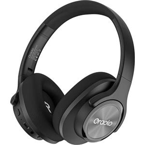 oraolo Cuffie Bluetooth Over Ear, 60 Ore Di Riproduzione, Cuffie Wireless 3 EQ Modalità, Cuffie con Microfono Stereo Hi-Fi, 3.5mm USB-C Cuffie Bluetooth 5.3 per Sport Viaggio, Studio, PC