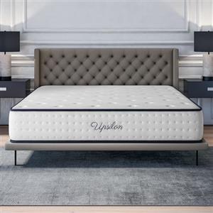 COSMOS - Materasso Memory 160 x 190 cm Matrimoniale Modello Upsilon - Alto 30 CM - Anallergico Antiacaro - Alleviamento Punti di Pressione 7 Zone - Lattice Blue