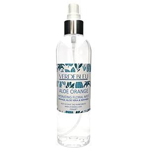 VERDEBLEU 99% Naturale ACQUA FLOREALE IDRATANTE - ALOE VERA & ARANCIA - 250ml di VERDEBLEU. Spray Detergente, Idratante, Tonico e Rinfrescante. Doniamo il 5% dei Profitti per Salvare le Foreste Pluviali.