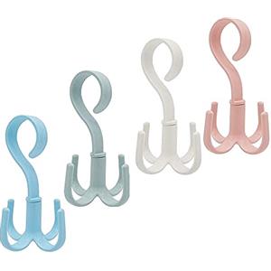 Sertay Rotazione Appendiabiti, 4 Pezzi Sciarpa Appendiabiti, Portacravatte, Girevole, per Appendere Cinture, Sciarpe, Zaini, Cappelli, Borse, Cravatte, Scarpe(5.9 * 2.8 * 2.0in)