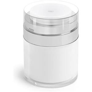 HOTUT Dosatore Contenitore Crema Bottiglie, 50ML Ricaricabile Airless Pump Contenitori Cosmetic Cream Jar, Crema Vuoti Barattoli per Viaggio