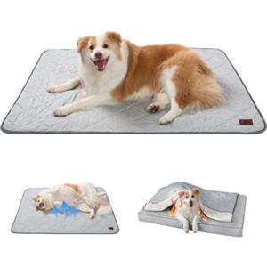 Snocyo Coperta Impermeabile per Cani, Rinfrescante e Peluche Doppia Faccia, Morbida Coperta per Animali, per Cani di Taglia Piccola, Media e Grande