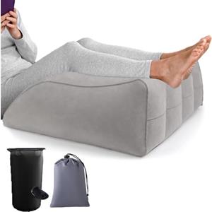 GEMMAHW Cuscino gonfiabile per gambe, cuscino per sollevare le gambe, cuscino per sollevare le gambe per dormire, cuscino di supporto per gambe per letto per ridurre il mal di schiena e migliorare la