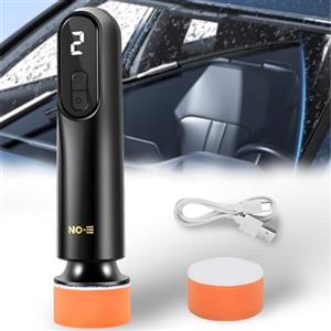 Swsdee Lucidatrice Auto Senza Fili,Lucidatrice per Auto a Velocità Regolabile, con Tampone per Lucidatura/Portatile,Batteria Ricaricabile Al Litio 2000mah,Per Vetri per Auto,Vetri per Bagni,Vetri per Mobili