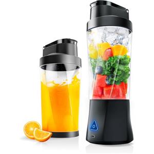 OYLCDI Frullatore Portatile, Smoothie Maker,Mini Frullatore Senza Fili con Batteria Ricaricabile da 6000 mAh, 20.000 giri/min, 700ml BPA Free, Ideale per Smoothie, Frullati di Frutta e Verdura