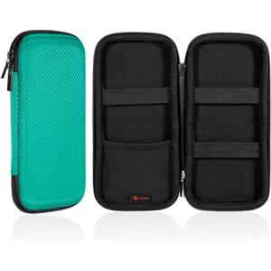 FINPAC Rigida Astuccio per Matite, EVA grande Astuccio Portamatite per Ufficio Scuola, Antiurto Custodia per Penne Stilografiche e Pennini, (Verde scuro)