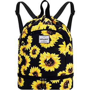 HAWEE Sportivo Zaino Grande Impermeabile Borsa da Palestra Sacca con Tasca Interna Unisex per Vita Quotidiana Scuola Sport All'Aperto Tempo Yoga Libero Spiaggia Nuoto