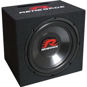 Renegade RXV1000 - Custodia subwoofer per auto da 10 (25 cm) con 500 W max | box bass reflex