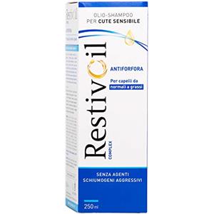 RestivOil Complex Olio Shampoo Delicato Antiforfora per Capelli da Normali a Grassi con Azione Antiseborroica e Anti Prurito, Shampoo Senza Schiuma, 250 ml