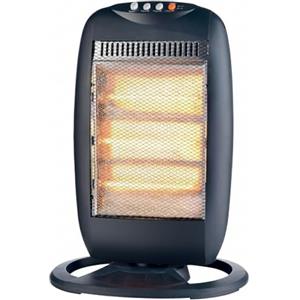 BRICOZONE Stufa Alogena Oscillante 1200W Con Tre Livelli Di Riscaldamento Oscillazione A 70 Gradi Riscaldamento Rapido A Basso Consumo Sistema Anti Ribaltamento Maniglia Integrata Per Casa Ufficio