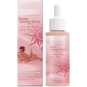 EONFAVE Gocce abbronzanti, Sunless Tanning Drops, Nutrire Autoabbronzante Nutrienti Gocce di Enhancer, Idratazione Autoabbronzante Tan Drops per viso e corpo, Rende la pelle liscia, ingredienti naturali