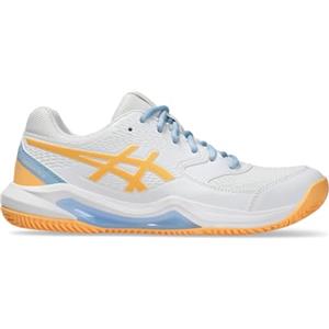 ASICS 1042A241-104 Gel-Dedicate 8 Padel Donna, White/Orange Glow EU 35.5