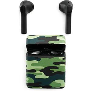 Music Sound | TWS Capsule | Cuffiette Auricolari Bluetooth con Custodia di Ricarica - PlayTime 3h - Fantasia Camouflage