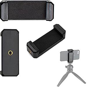 Adurei Universale Supporto per Smartphone Sefie Treppiede Adattatore per Telefono iPhone 11 XS X 8/8 Plus 7/7 Plus 6/6Plus, Samsung, Huawei e Altri Smartphone e Bastone Selfie Stick (2 Pack, Nero)