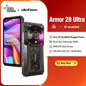 Ulefone Armor 28 Ultra 5G AI Telefono robusto 1TB ROM + 32GB RAM Smartphone Android AMOLED 6.67