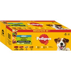 Pedigree DOGCARE - Cibo umido per cani adulti in buste da 100 g, selezione mista in salsa, 40 porzioni