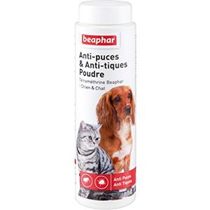 Beaphar - Polvere Anti-zecche Anti-Lea Anti-zecche Tetrametrina per Cani e Gatti - 150g