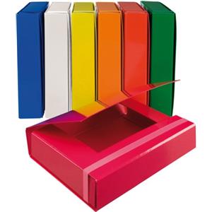 Starline Cartella Progetto con Elastico - Dorso Rigido 7 cm - Dimensioni 25x34,5 cm - Colori Assortiti (Conf. 7 Pezzi)