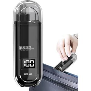 Générique Rasoio a pelo di naso per uomo - Trimmer elettrico senza fili per peli di naso | Rasoio impermeabile riutilizzabile compatto viso corpo viaggio