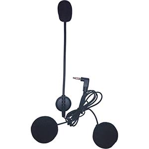 QSPORTPEAK V6 ricambi interfono moto,auricolare per casco moto per interfono casco V6 e V4, Microfono Cuffia Set, 3,5 mm Stereo Pro cavo audio ausil